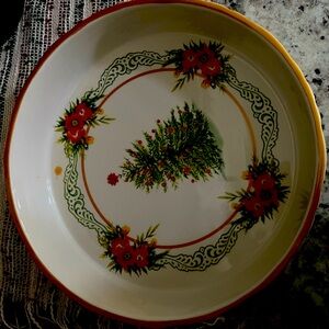 Pioneer Woman Holiday Cheer Pie Dish